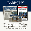 Barron's Newspaper (Print & Digital) 1-Year Subscription