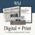 Wall Street Journal (Digital & Print) 1-Year Subscription